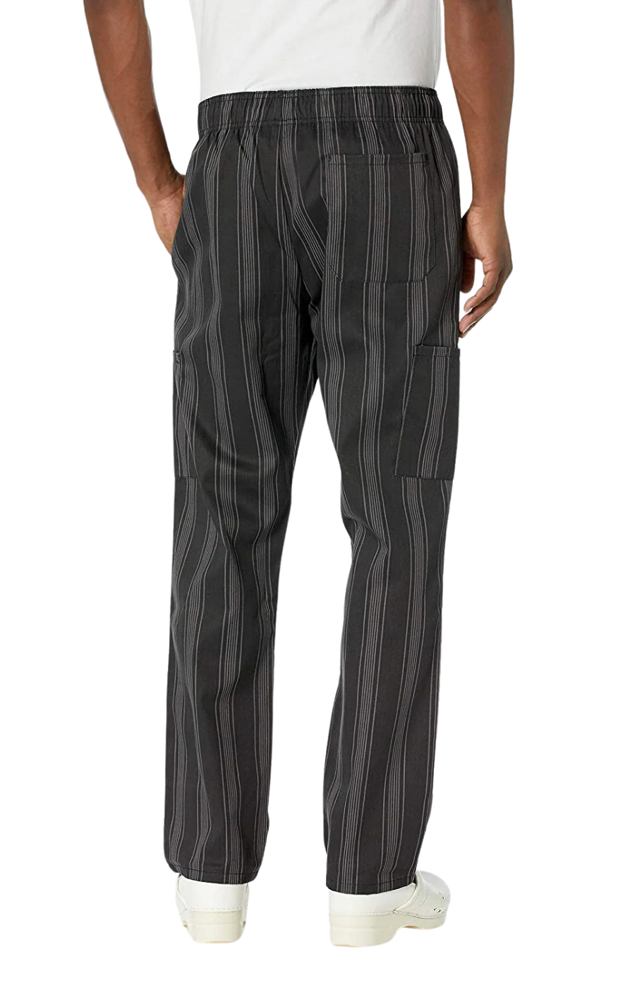 Pantalón Unisex Chef Code Con Jareta y 5 Bolsas Triple Stripe Charcoal