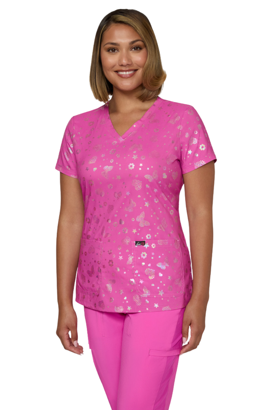 FALL25 Filipina Mujer Koi Lite Mod. Velora Iridescent Light Bright Hibiscus Pink