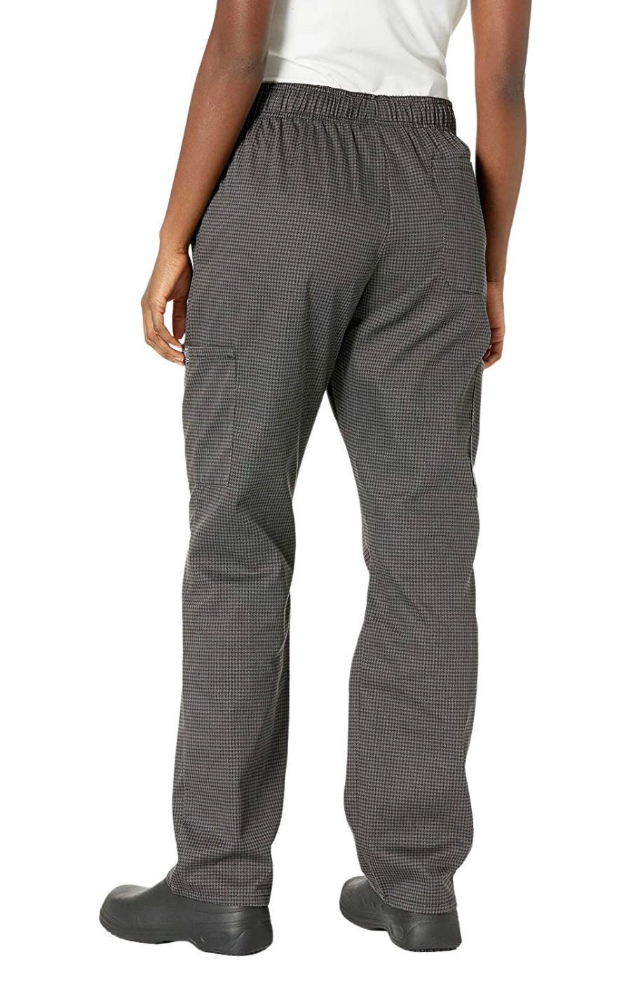 Pantalón Unisex Chef Code Con Jareta y 5 Bolsas Houndstooth Charcoal