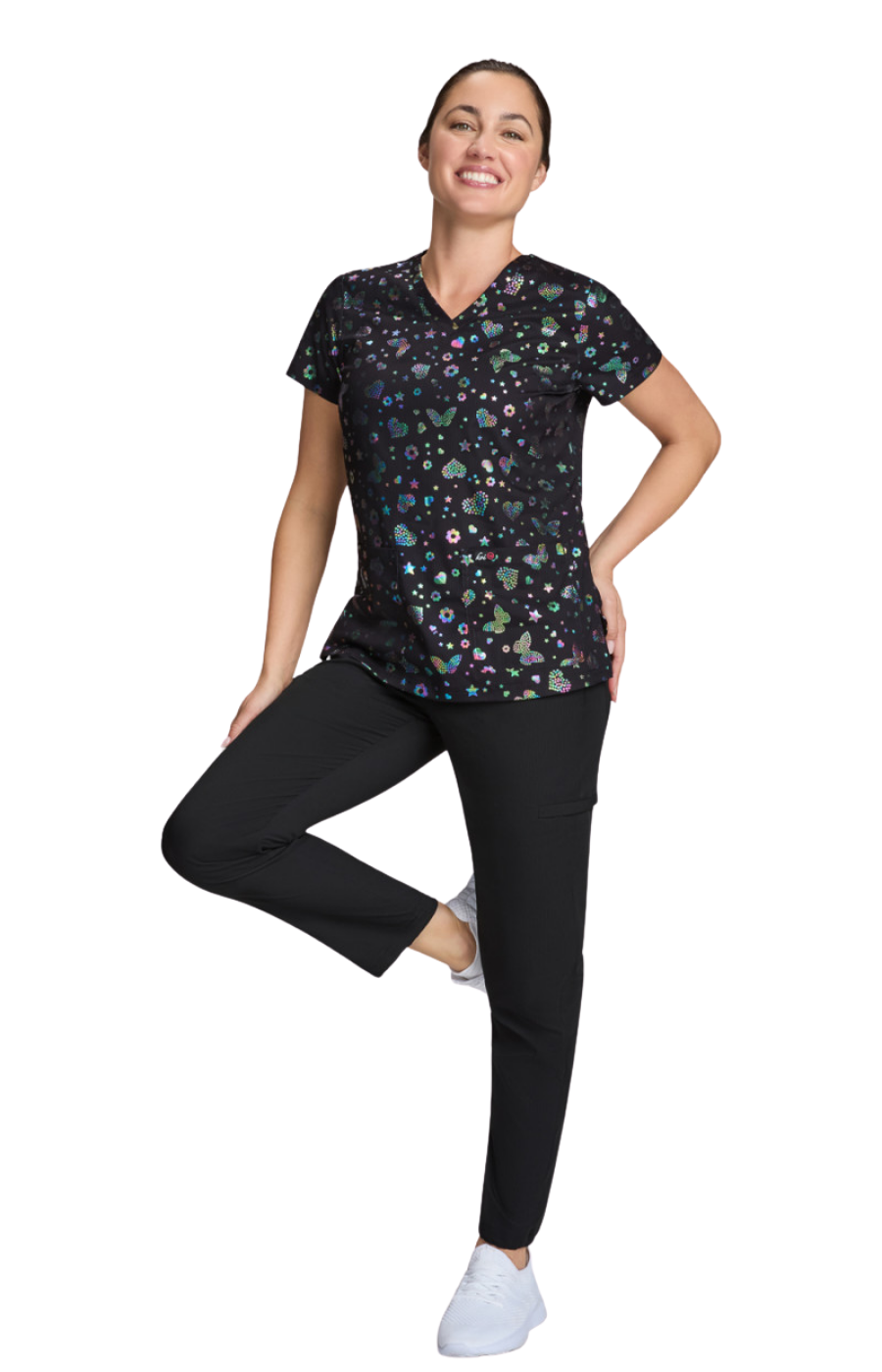 FALL25 Filipina Mujer Koi Lite Mod. Velora Iridescent Light Bright Black