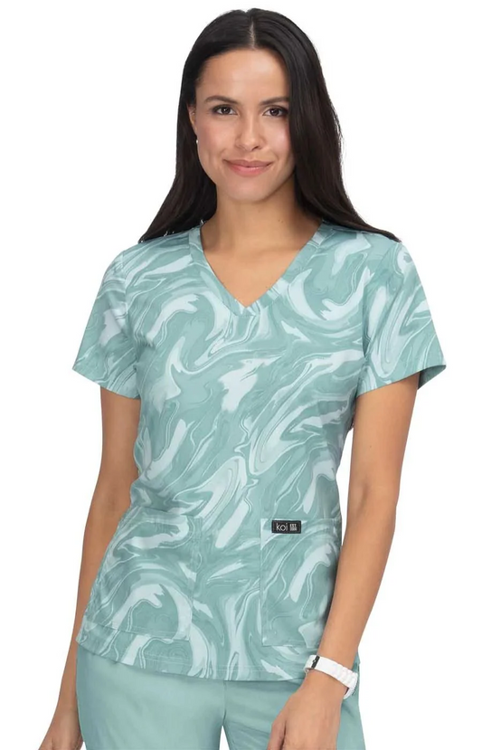 Conj. Mujer Koi Basics Mujer Leslie / Gemma Sage All Over Marble / Heather Sage