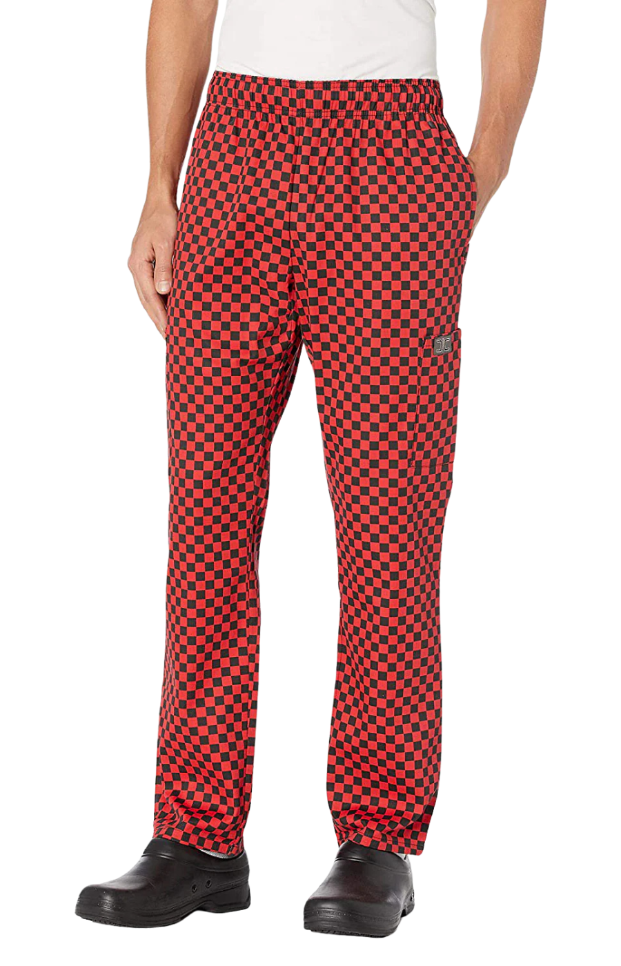 Pantalón Unisex Chef Code Con Jareta y 5 Bolsas Checkered Red