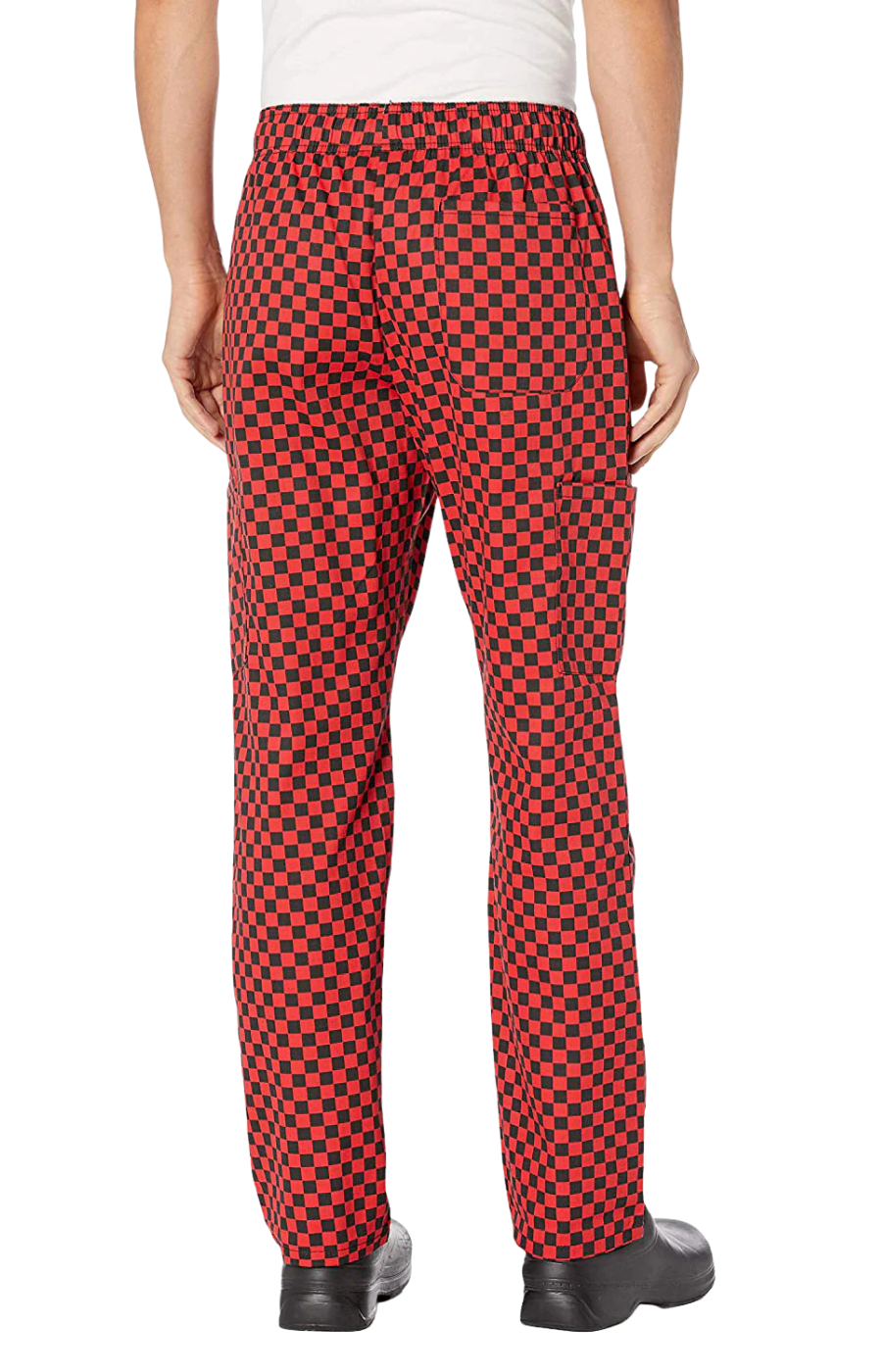 Pantalón Unisex Chef Code Con Jareta y 5 Bolsas Checkered Red