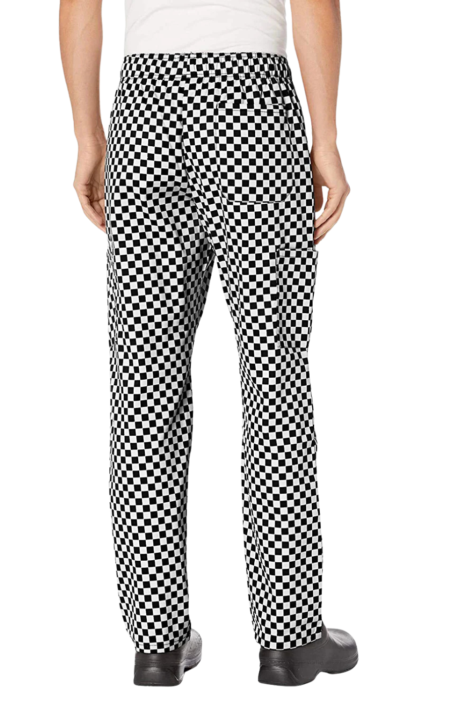 Pantalón Unisex Chef Code Con Jareta y 5 Bolsas Checkered White