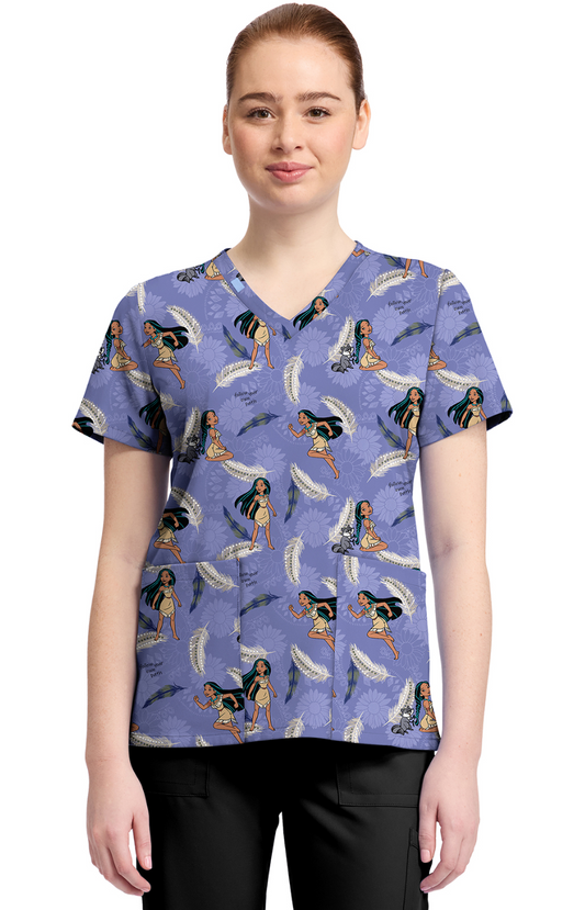 SUMMER25 Filipina Mujer Cherokee Tooniforms PFA Mod.TF796PRPW Pocahontas