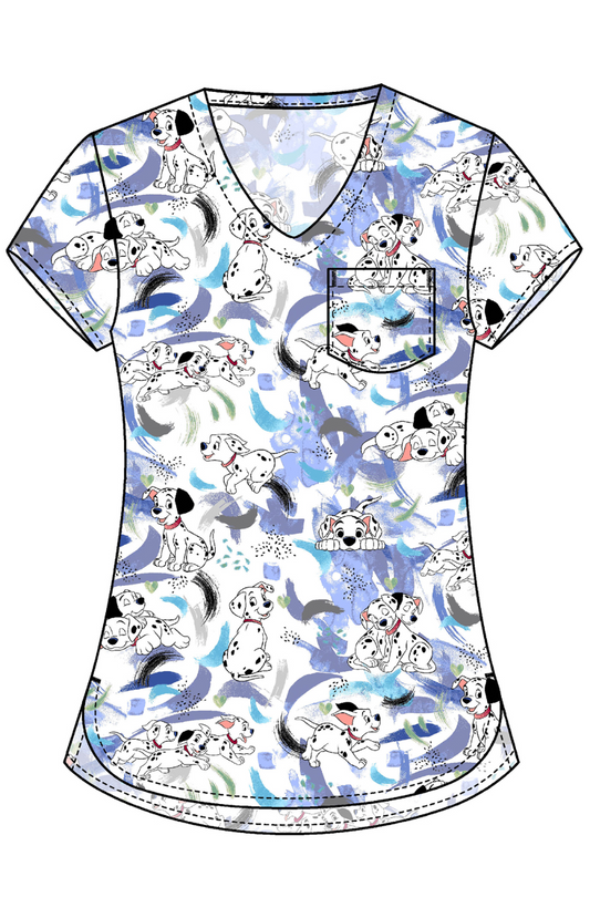 SUMMER25 Filipina Mujer Cherokee Tooniforms PFA Mod.TF797DAAP Dálmatas