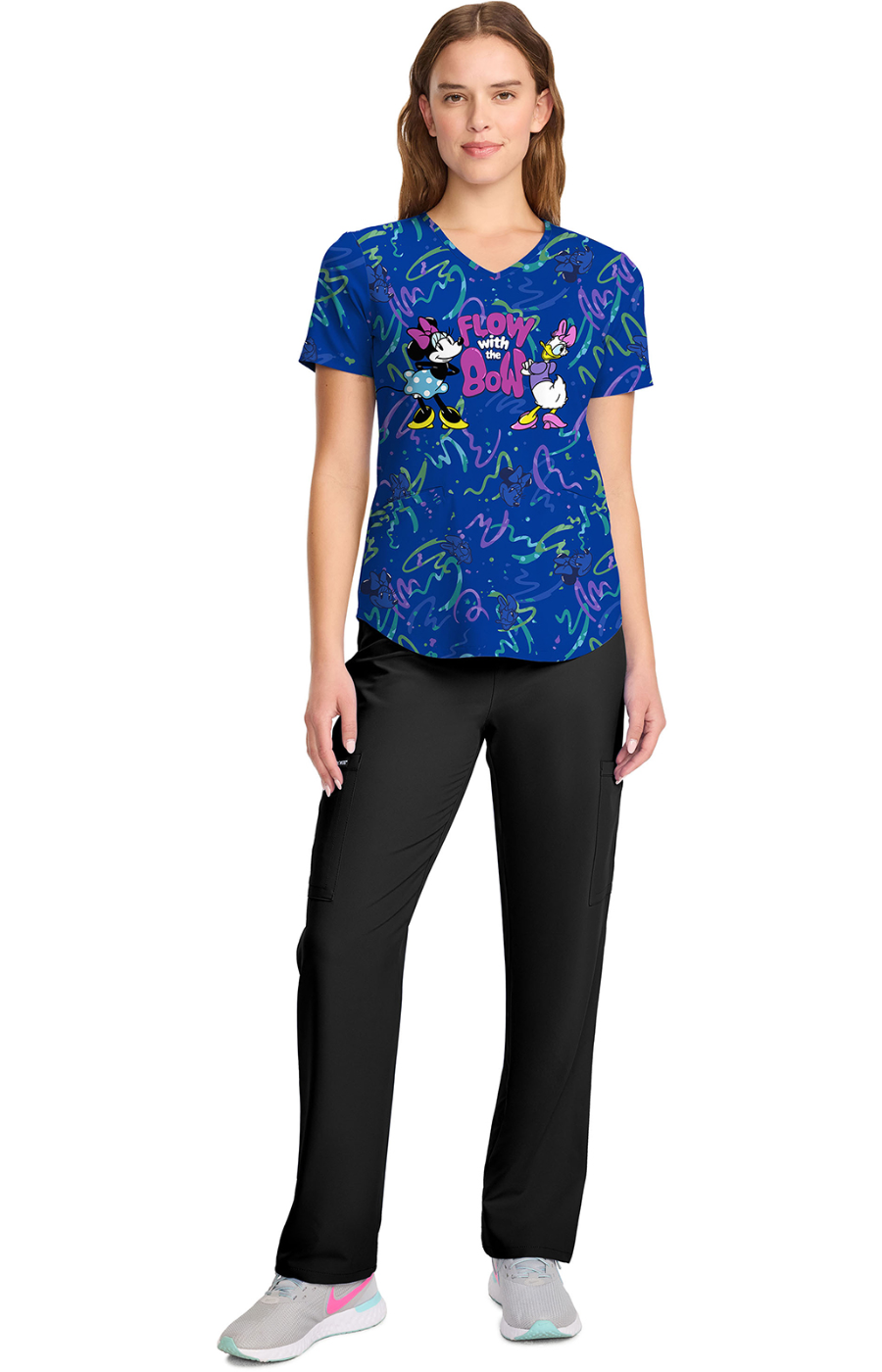SUMMER25 Filipina Mujer Cherokee Tooniforms PFA Mod.TF737MKWZ Minnie y Daisy
