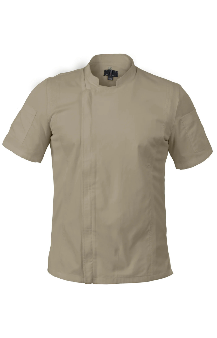 Filipina Unisex Chef Code Mod. Cool Breeze Manga Corta Zipper Khaki