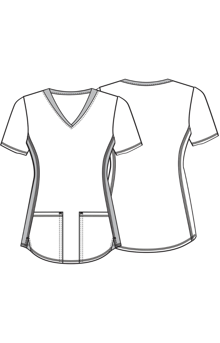 FALL24 Filipina Mujer Cherokee Tooniforms PFA Mod.TF783ALAS Gato Risón