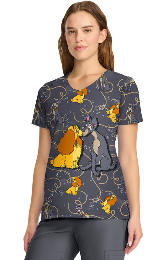 SPRING25 Filipina Mujer Cherokee Tooniforms PFA Mod.TF626LACN La Dama y El Vagabundo