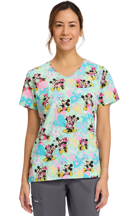 SPRING25 Filipina Mujer Cherokee Tooniforms PFA Mod.TF614MKGV Mickey Minnie