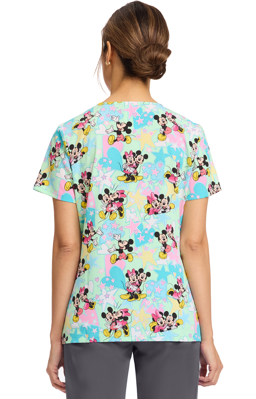 SPRING25 Filipina Mujer Cherokee Tooniforms PFA Mod.TF614MKGV Mickey Minnie