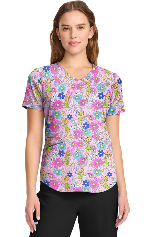 SPRING25 Filipina Mujer Cherokee Tooniforms PFA Mod.TF737TBYF Tinkerbell