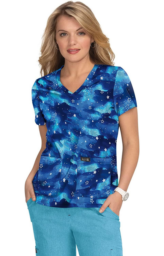Conj. Mujer Koi Basics Mujer Leslie / Holly Camo Starlette Electric Blue Heather Blue