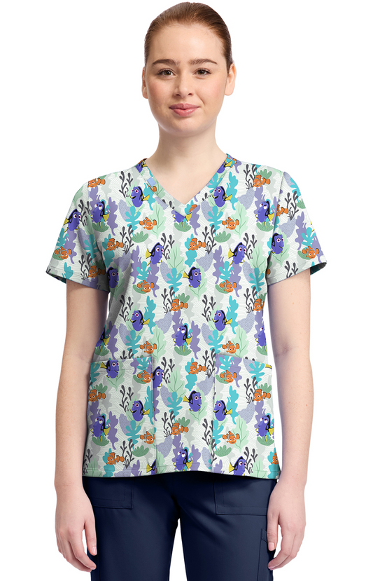 SUMMER25 Filipina Mujer Cherokee Tooniforms PFA Mod.TF796FNND Nemo y Dory