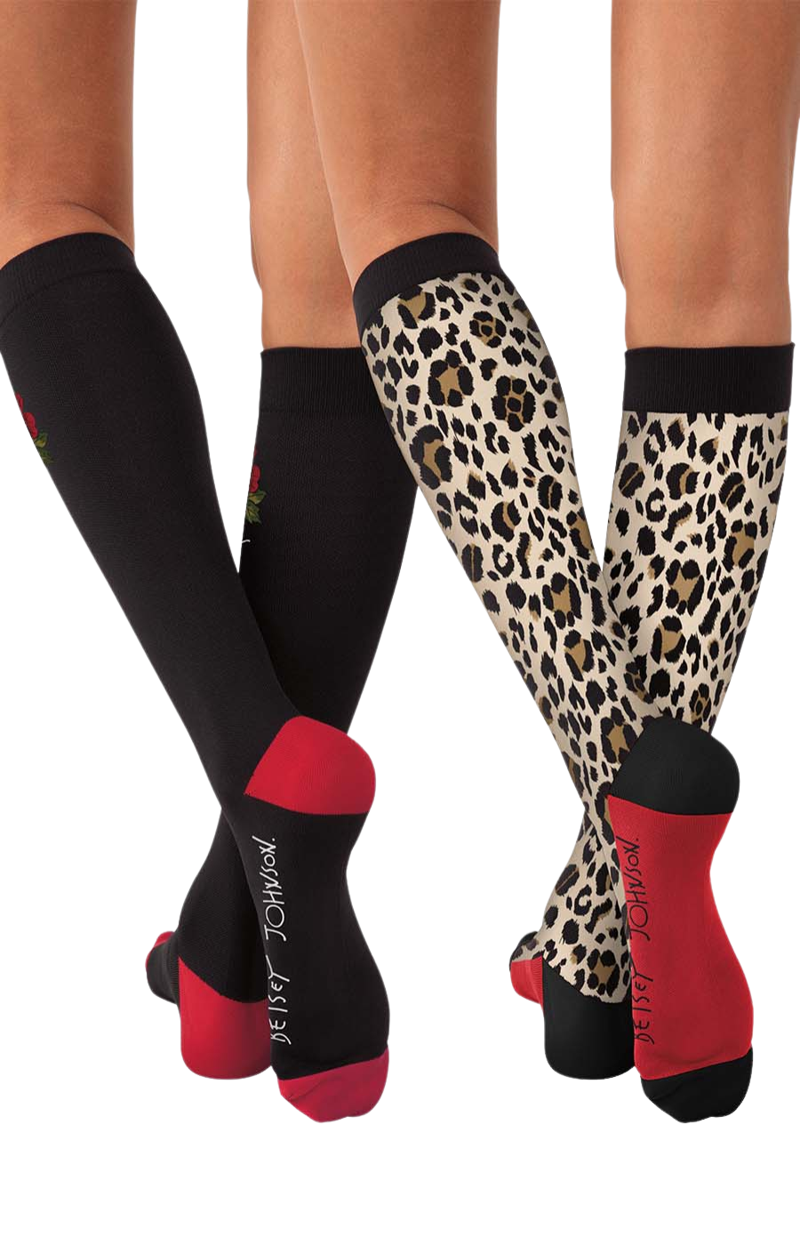 Calceta Compresión Mujer Koi Betsey Johnson Mod. Floral Cheetah