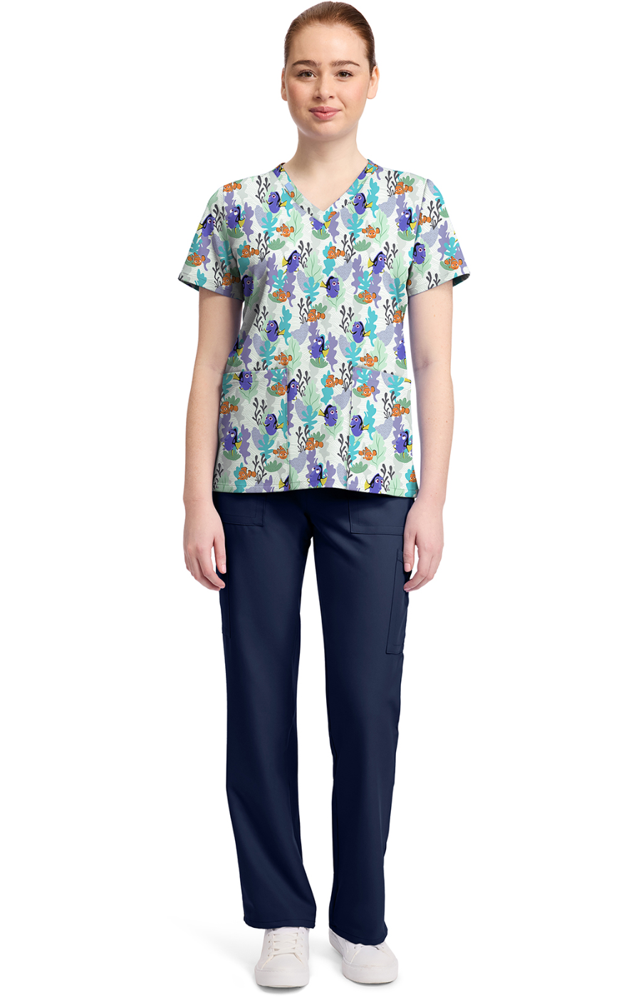SUMMER25 Filipina Mujer Cherokee Tooniforms PFA Mod.TF796FNND Nemo y Dory