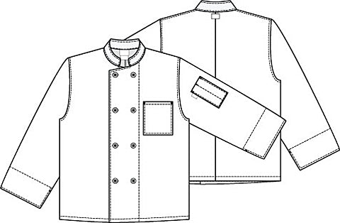 Filipina Chef Dickies Unisex Mod.DC45 Negro