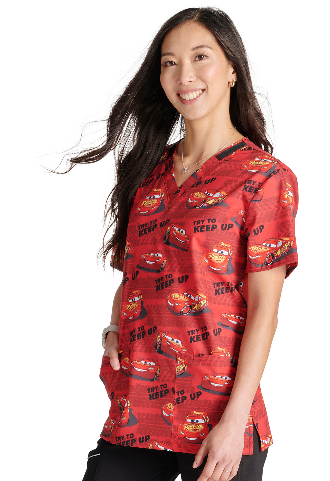 PFA Filipina Unisex Hombre / Mujer Cherokee Tooniforms Mod.TF728CSYT Cars
