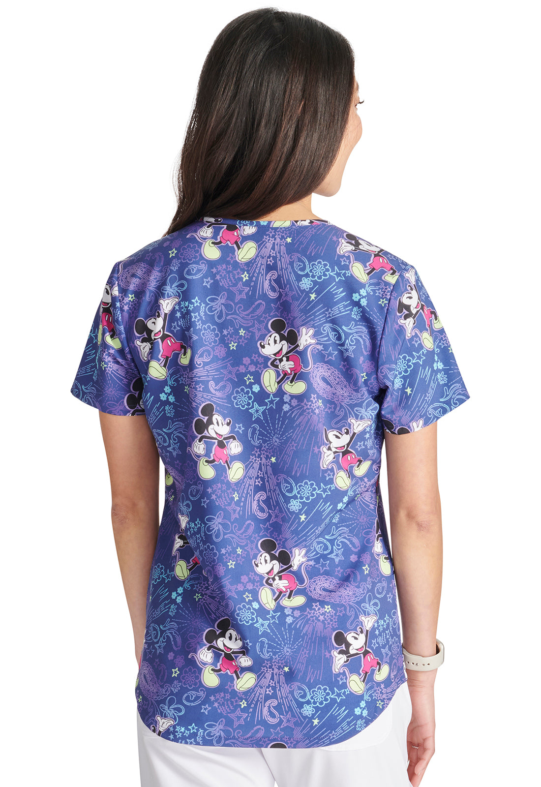 PFA Filipina Mujer Cherokee Tooniforms Mod.TF737MKBN Mickey Mouse