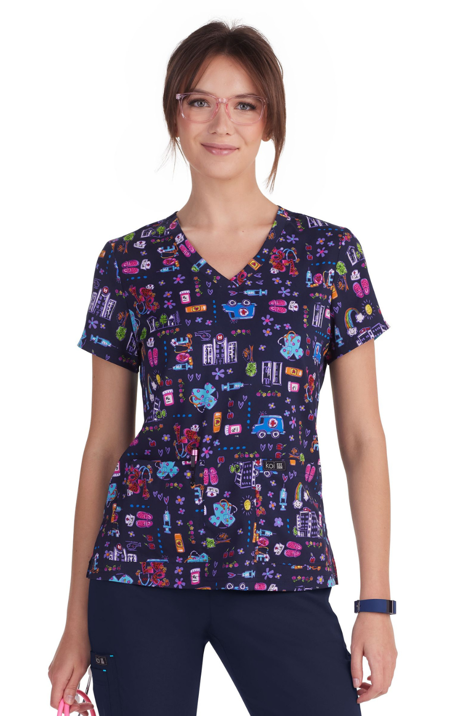 Filipina Mujer Koi Estampada Mod. Leslie City On Call