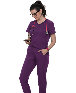 .Exist Conj. Mujer Koi Planet ............ Mod..Renew/Nova ........Eggplant..... Pantalón No Es Jogger