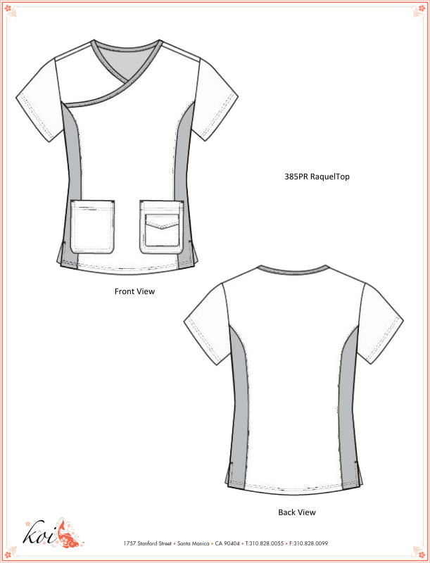 PFA Filipina Koi Mujer EstVar. "Textured Butterfly Foil Navy" T.S