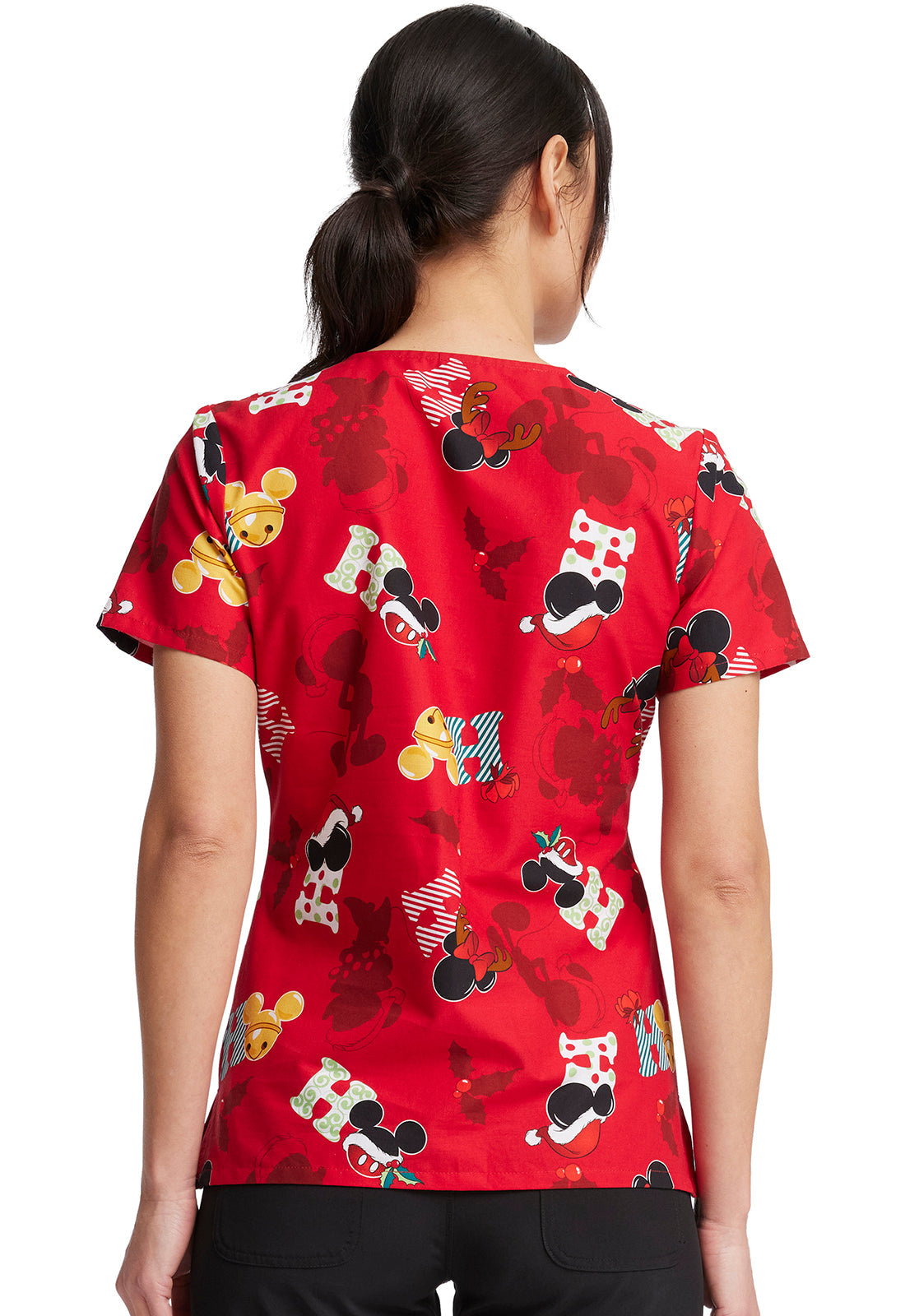 NAVIDAD Filipina Mujer Cherokee Tooniforms Mod.TF614MKKH Mickey y Minnie