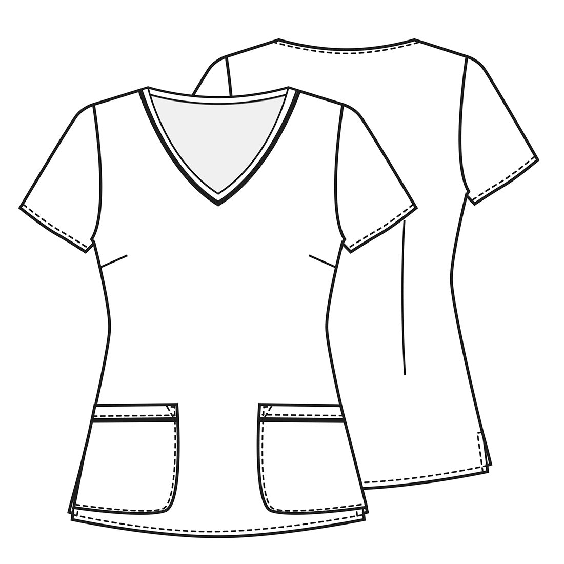 PFA Filipina Mujer Cherokee Tooniforms Mod.TF634MKHH Mickey