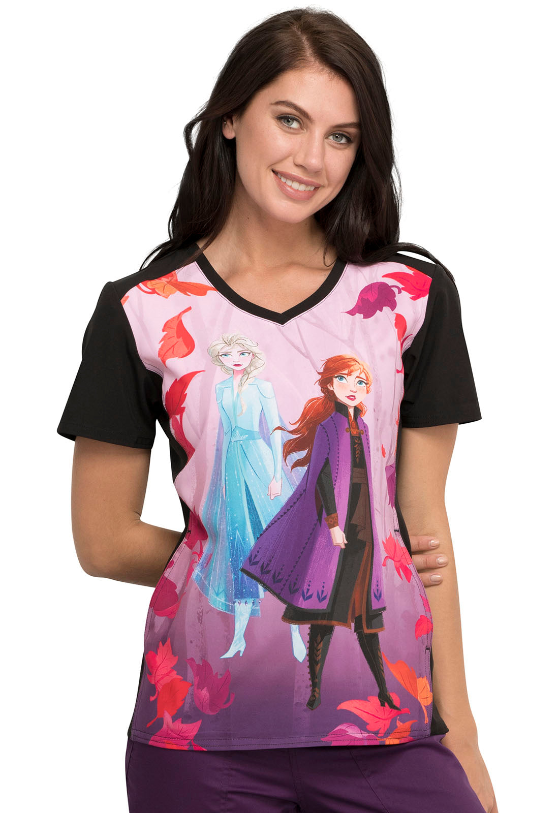 PFA Filipina Mujer Cherokee Tooniforms Mod.TF637FZTO Frozen Ana