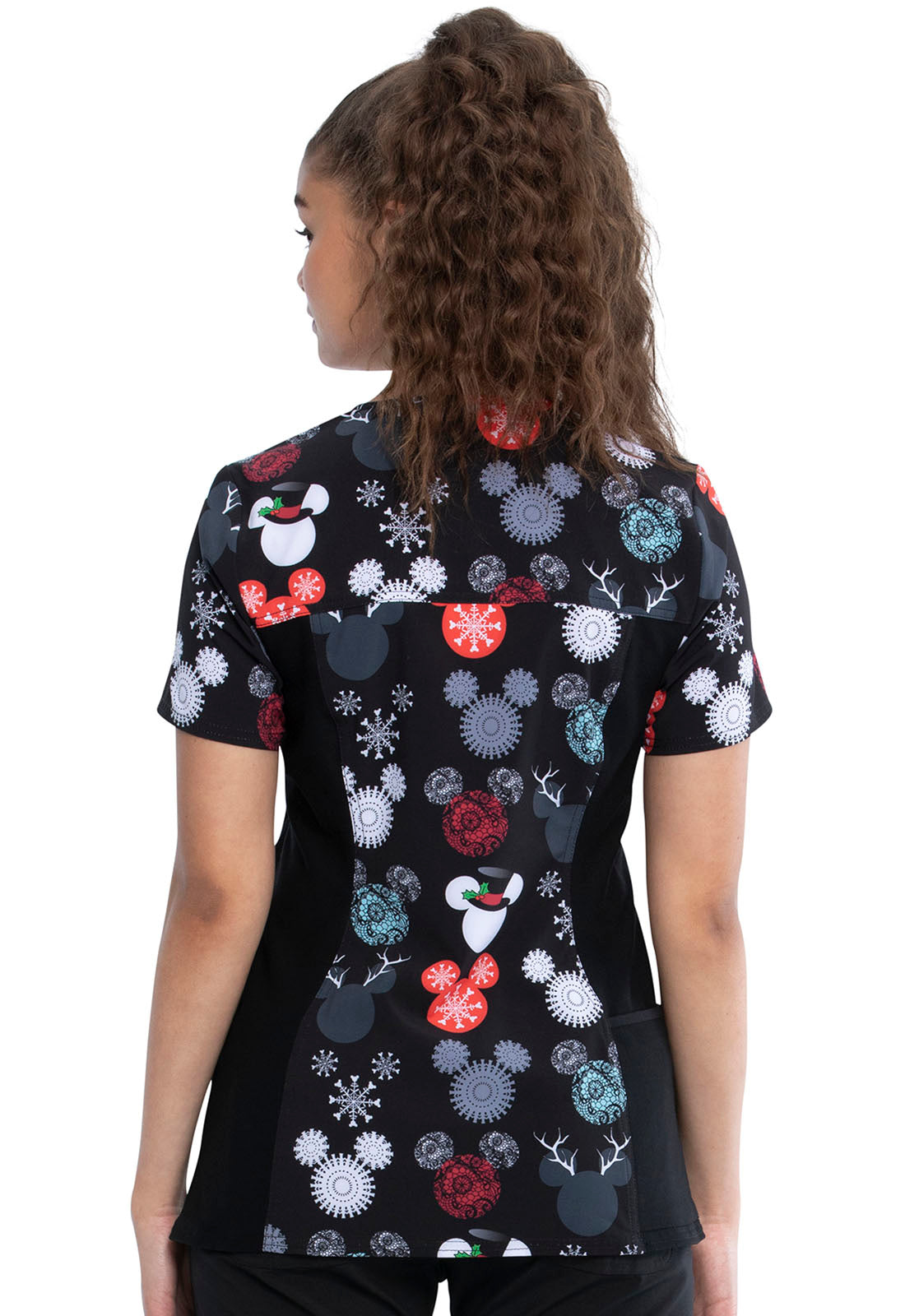 NAV Filipina Mujer Cherokee Tooniforms Mod.TF655 MKTS Mickey Mouse