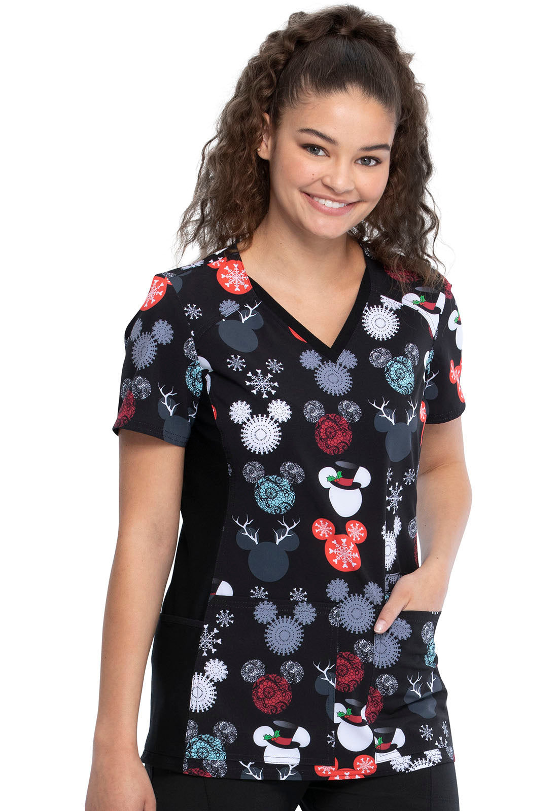 NAV Filipina Mujer Cherokee Tooniforms Mod.TF655 MKTS Mickey Mouse