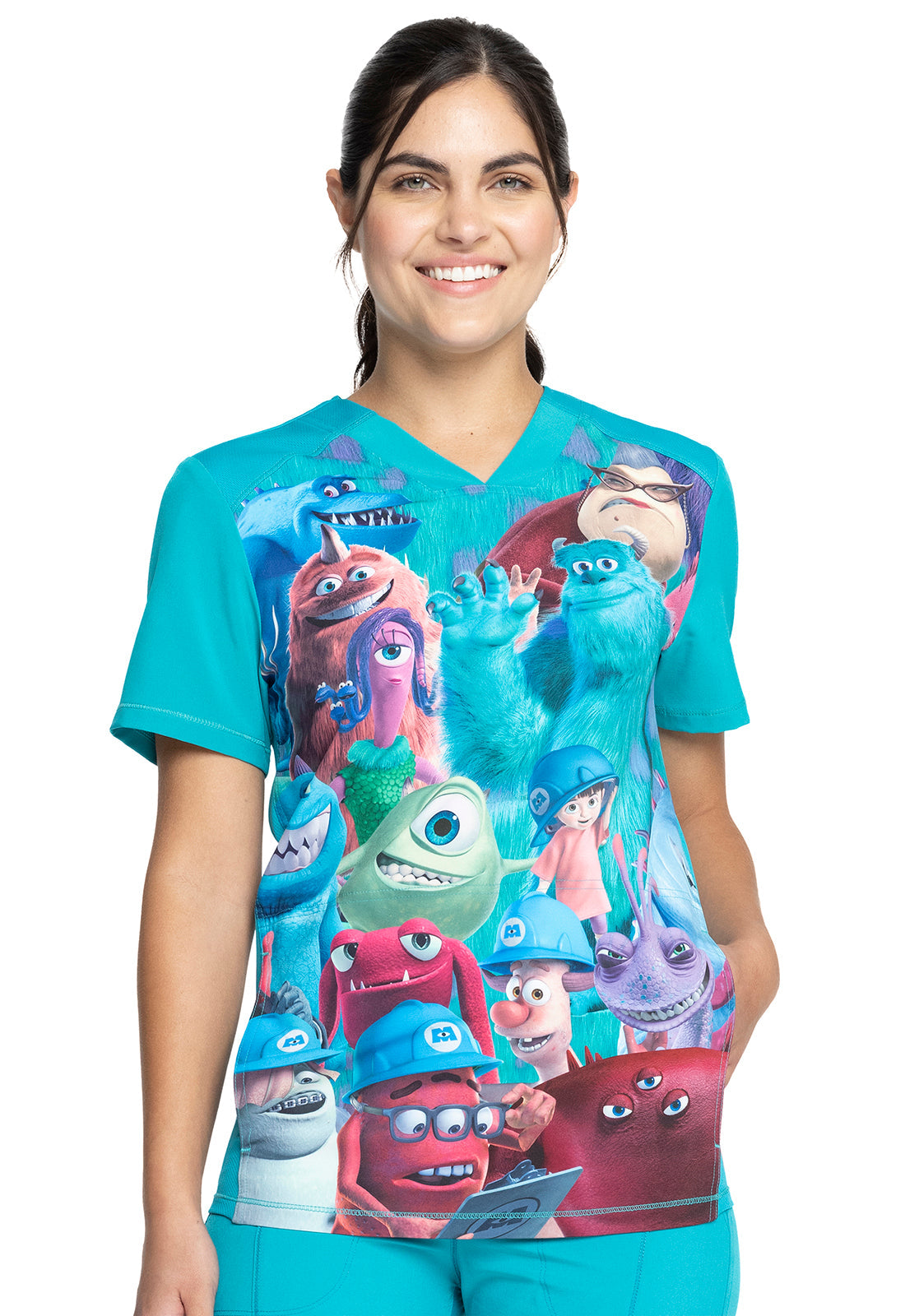 Filipina Hombre Cherokee Tooniforms Mod.TF714MCPY Monsters Inc