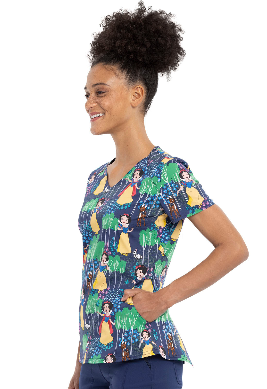 PFA Filipina Mujer Cherokee Tooniforms Mod.TF732SNNF Blanca Nieves