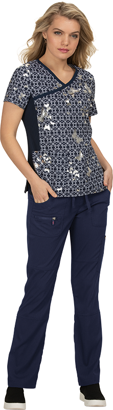 PFA Filipina Koi Mujer EstVar. "Textured Butterfly Foil Navy" T.S