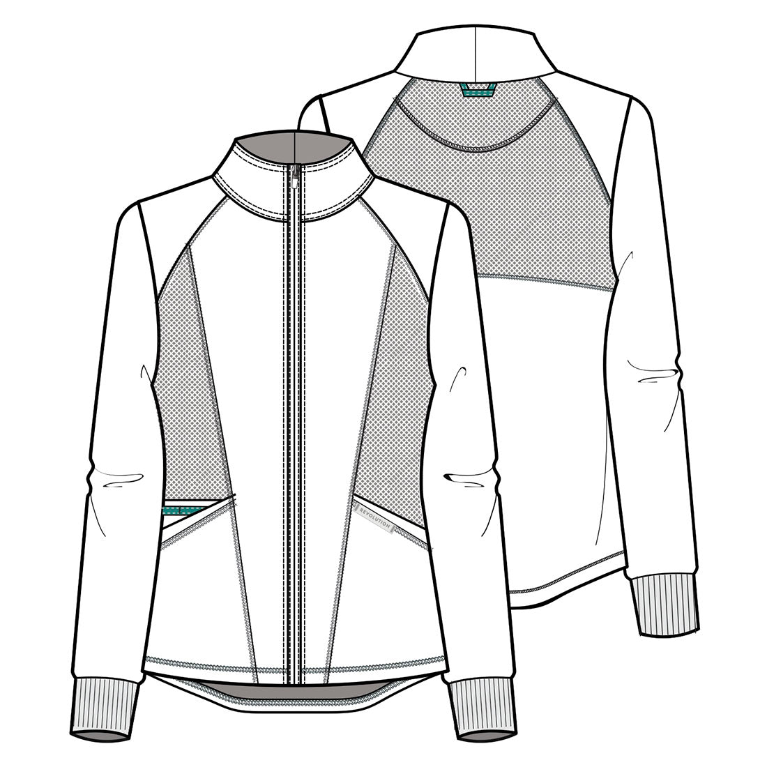 Cubrepolvos Cherokee Revolution Active Mujer Mod. WW301 Royal