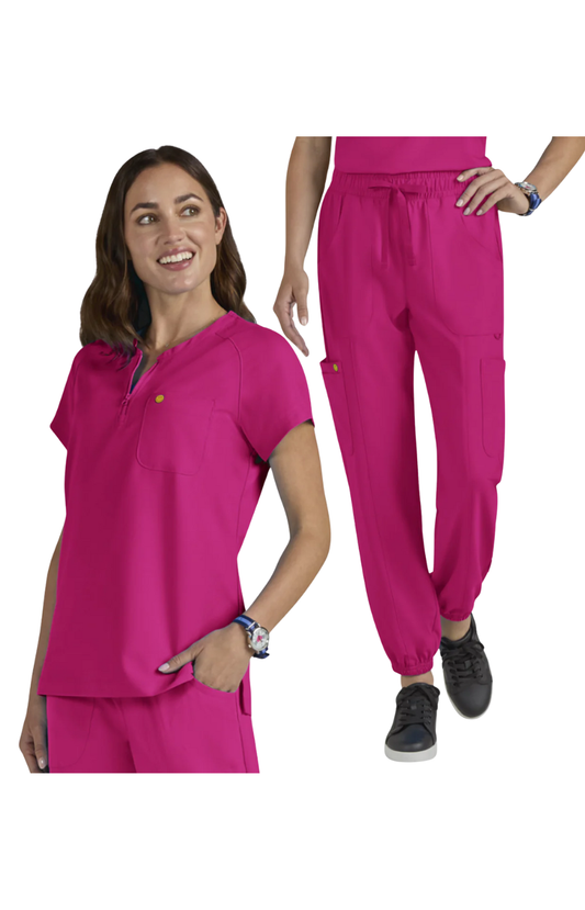 Conj. Mujer Koi X Smiley World Ecstatic / Jolly Jogger Elevated Pink