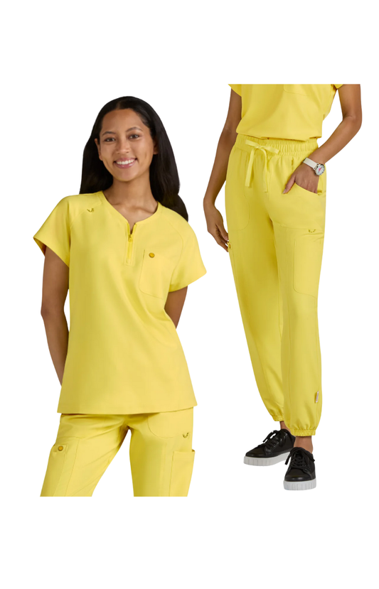 Conj. Mujer Koi X Smiley World Ecstatic / Jolly Jogger Loving Yellow