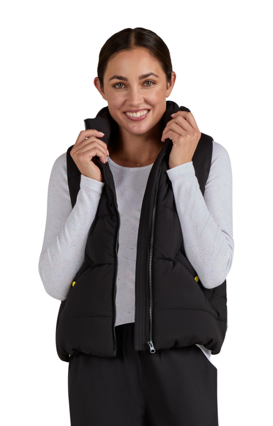 Chaleco Mujer Koi X Smiley World Mod. Delighted Black