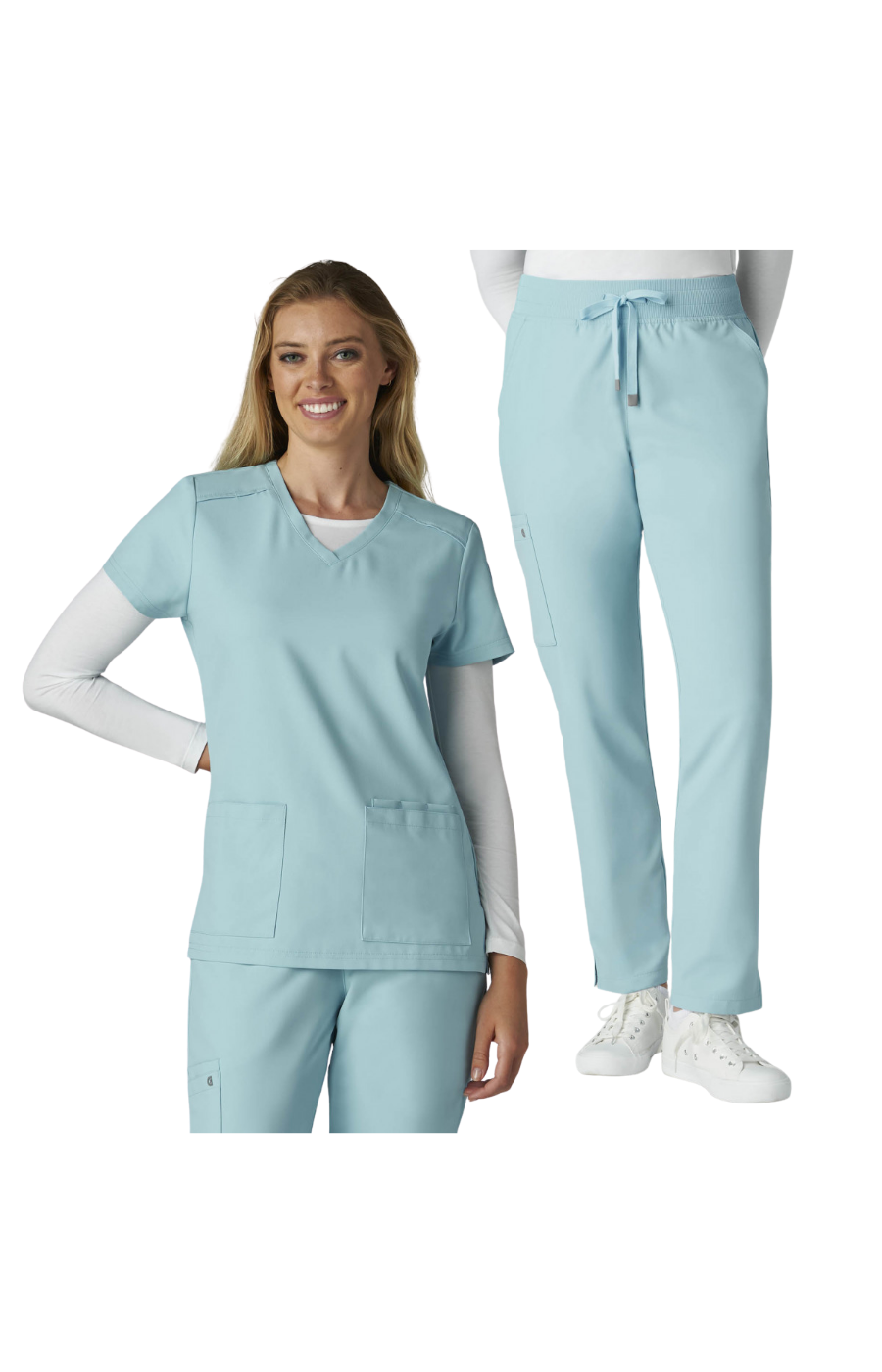 SPRING26 Conj. Mujer Koi Cureology Mod. Cardi / Atria Blue Steel