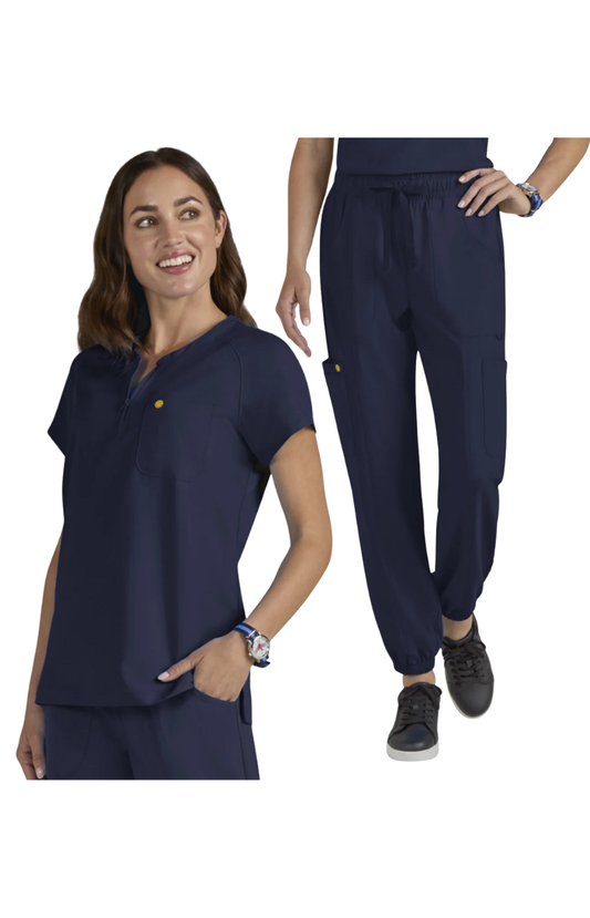 Conj. Mujer Koi X Smiley World Ecstatic / Jolly Jogger Navy
