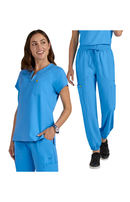 Conj. Mujer Koi X Smiley World Ecstatic / Jolly Jogger Power Blue