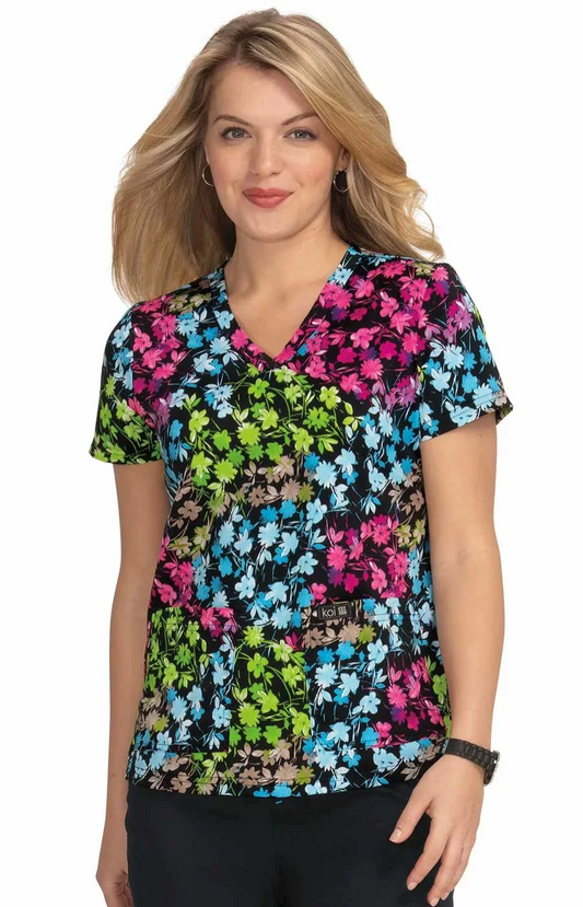 Filipina Mujer Koi Estamp. Mod. Leslie Vivid Petals