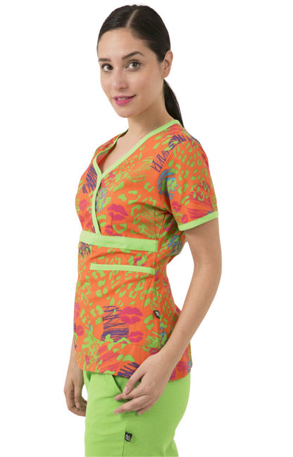OUT Filipina Mujer Lakhanii Estampada Mod.3120 Lipstick Jungle Coral
