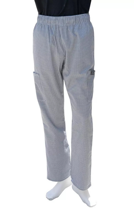 Pantalón Unisex Chef Code Con Jareta y 5 Bolsas Houndstooth