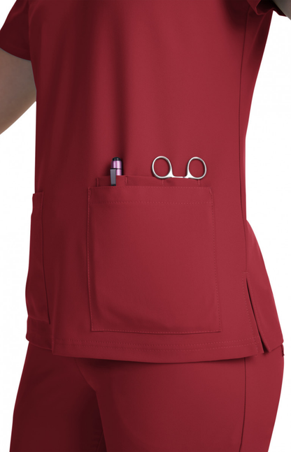 FALL25 Conj. Mujer Koi Cureology Mod. Cardi/Atria Ruby