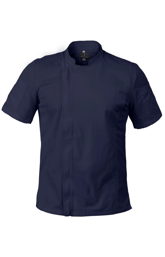 Filipina Unisex Chef Code Mod. Cool Breeze Manga Corta Zipper Navy