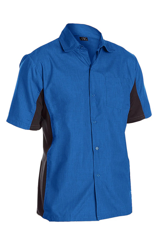 Camisa Unisex Chef Code Mod. Cool Breeze Royal / Black