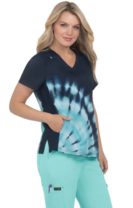Conj. Koi Basics Mujer Cali / Gemma Tie Dye Brush Fresh Mint