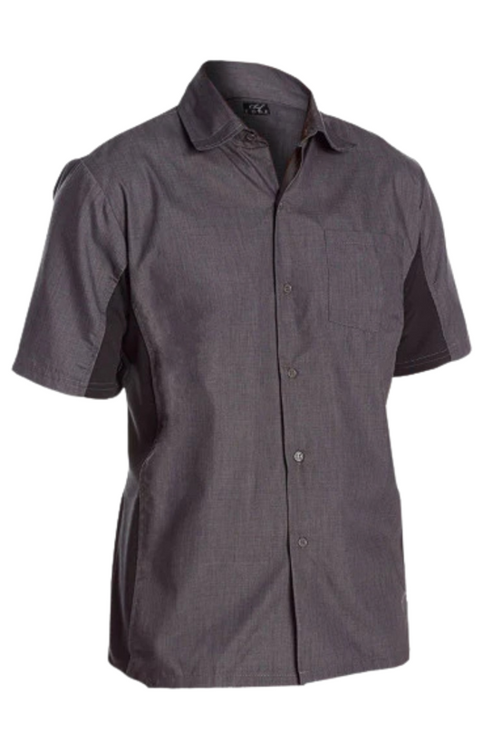 Camisa Unisex Chef Code Mod. Cool Breeze Charcoal / Black